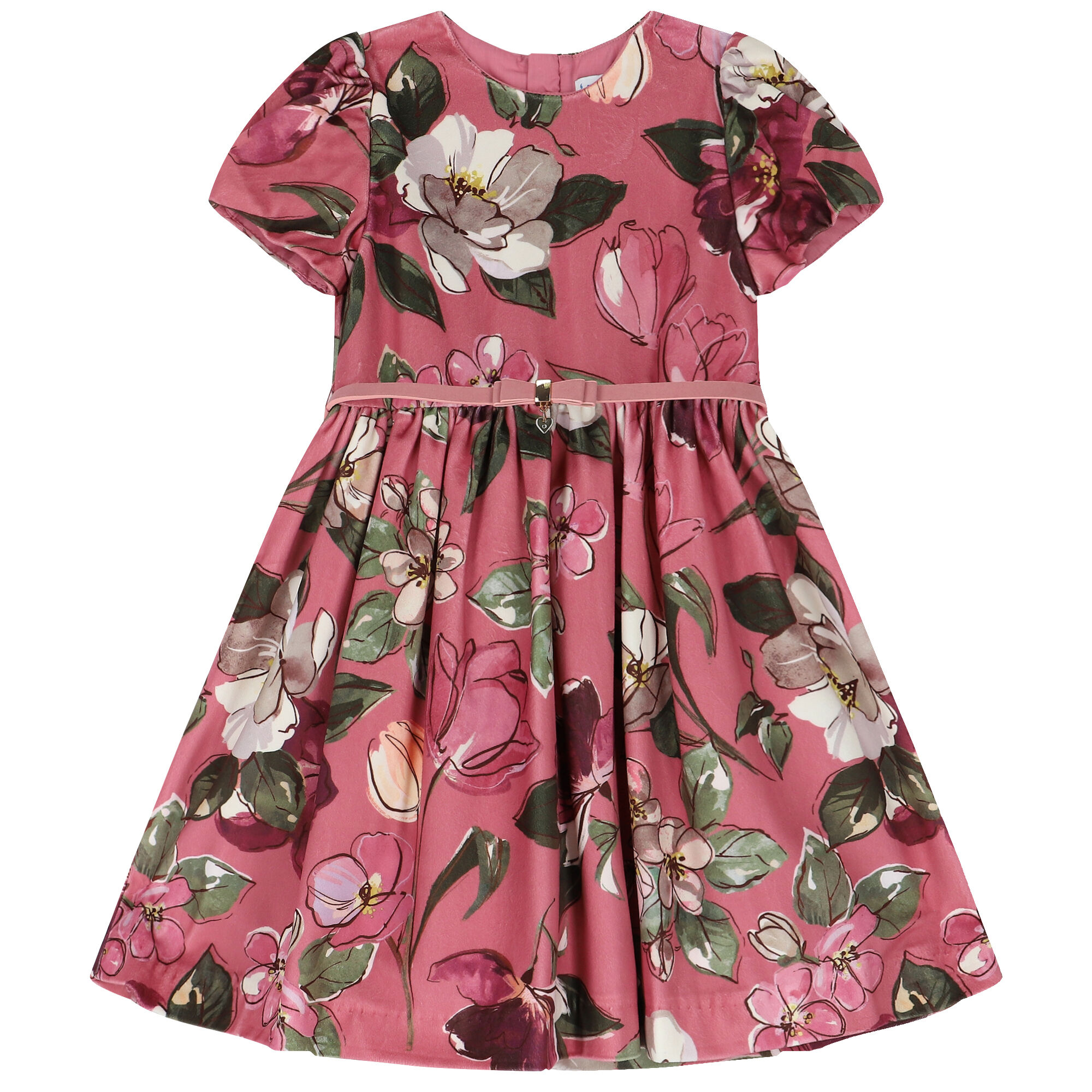 Mayoral Girls Pink Floral Dress Junior Couture Bahrain